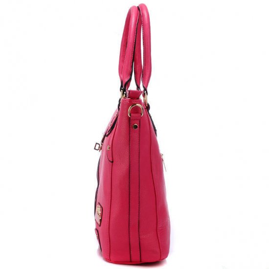 Coach Turnlock Medium Fuchsia Satchels BBQ